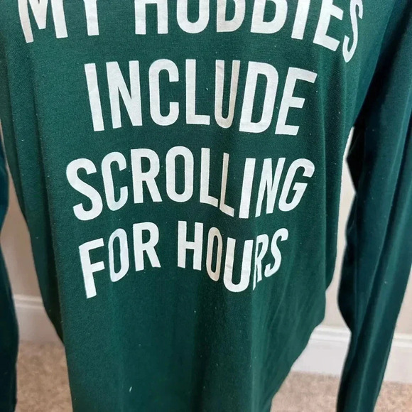 Torrid long sleeve v neck green T-shirt size 00-M/L - Picture 3 of 9